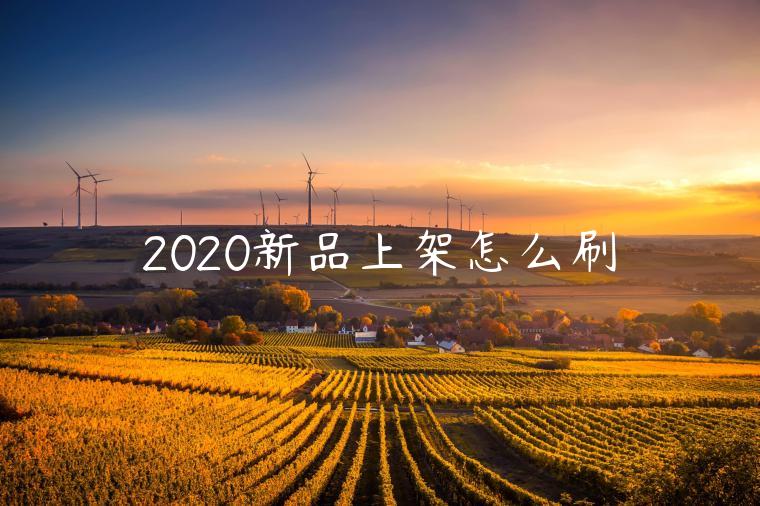 2020新品上架怎么刷